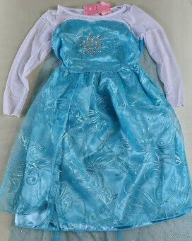 Nové, 122/128 Frozen,Elza šaty, kostym Elsa,7-8 r.