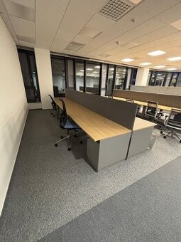 Kancelársky stôl 160 x 80 cm s kontajnerom