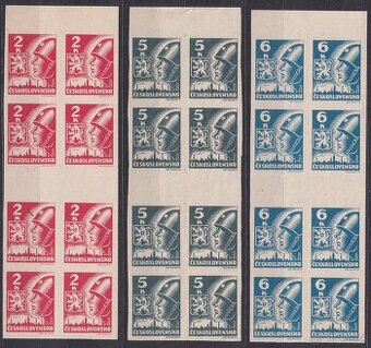 ČSR II - Košické 4-známkové zvislé spojky