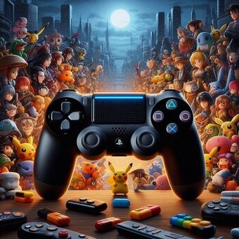 Playstation 4 Dualshock PS4 ovládač - ovládače + hall efekt