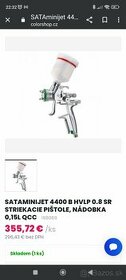 Striekacia pištoľ SATA minijet 4400 1.0 hvlp