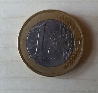 1 eurova minca obehova