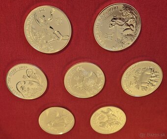 Lunární The Royal Mint 7x stříbrná investiční mince