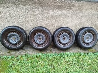 Plechové disky 5x112 + zimné pneumatiky