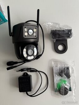 Dvojita vonkajsia bezpecnostna WIFI kamera 4MP 8MP iCSee - 1
