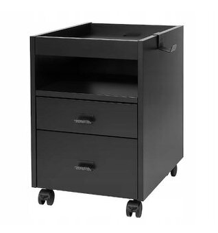 IKEA UPPSPEL Komoda na kolieskach čierna 40x58 cm
