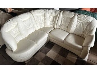 Luxusní rohová kožená sedací souprava, 2752