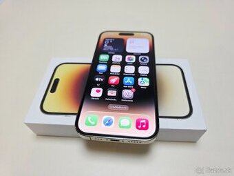 APPLE IPHONE 14 PRO 128GB GOLD,ZDRAVIE BATERKY 100%