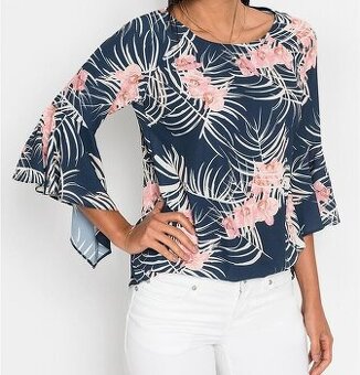 Blúzka s volánovým rukávom XL/42