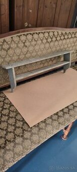 Stará ľudová drevená polica / retro vidiecky štýl