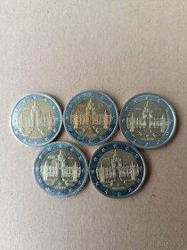 2 eurové pamätné mince Nemecko 2016
