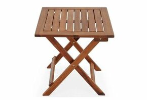 Záhradný skladací drevený stolík 70 x 70 cm agát