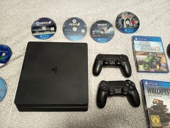 PS 4 malo hrane...komplet čo je na foto 130€