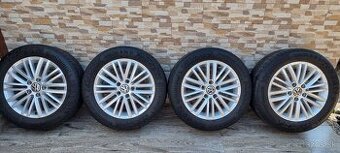 Predám originál vw disky VW r16 5x112 /Continental 205/55r16