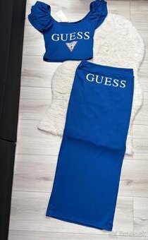 Modra suknova suprava Guess