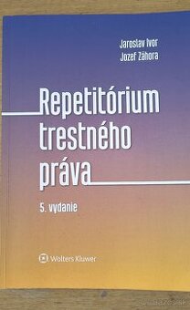 Predám - Repetitórium trestného práva
