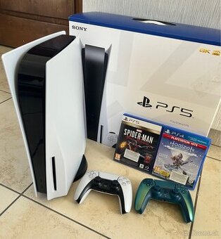 PlayStation 5 (PS5) + 2x ovládače