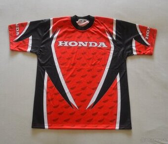 Honda kvalitné tričko triko červené cierne