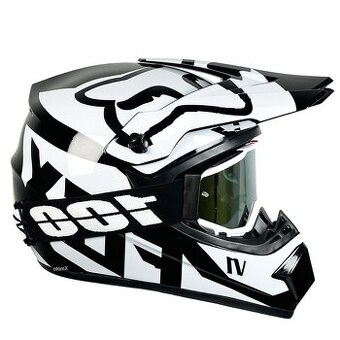 Fox prilba, helma s ochrannými okuliarmi ABS - 1