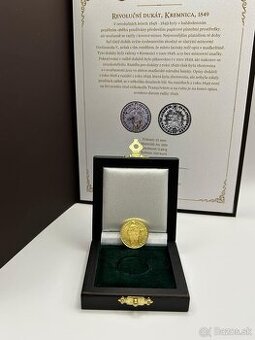 Investičné zlato Revolučný dukát Kremnica 1849 Nevydaný