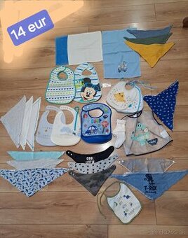 Podbradníky  . Slintáčiky . Uteráčiky pre bábätko