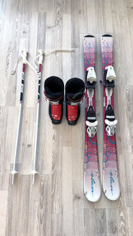 Predám set destké lyže Lyžiarky palice