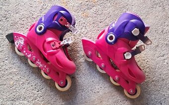 Dievčenské kolieskové korčule