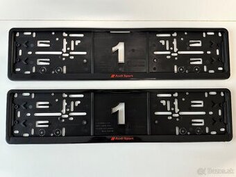 Audi Sport rot podložky pod SPZ