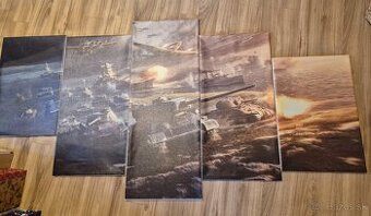 Obraz plátno - viac častí, motív tanky lietadlá