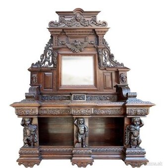 Vyrezávana komoda z 19storočia