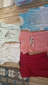 5ks Tričká krátky rukáv veľ.S