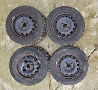 Predám letné pneumatiky na diskoch pre Opel Corsa C, 155/80