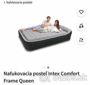 Nafukovacia posteľ pre dvoch Comfort Frame Bed