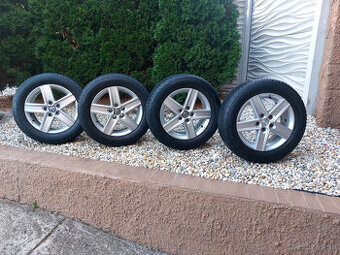 4x obute alu 5x112 R16 J-6.5 ET 38 215/60 r16-stre 57.1-66.6