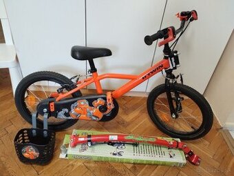 Btwin Robot 500 (16 kolesá) + Trailgator + košík Decathlon