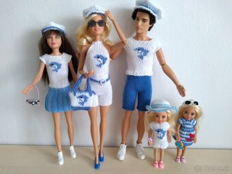 Oblečenie kraťasy tričko šiltovka pre bábiky Ken barbie bund