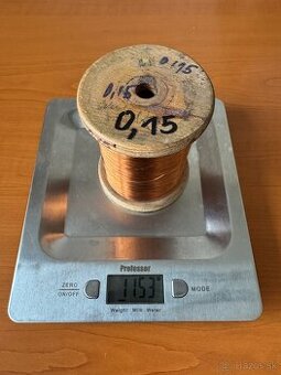 Medený drôt – rôzne priemery (0,12 až 1,8 mm)