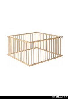 Detská drevená ohrádka
