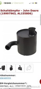 Kúpim tlmič výfuku john deere