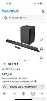 Soundbar Jbl 3.1 450watt