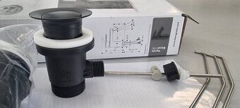 Predám novú Hansgrohe výpusť / odtok – matná čierna, 2 ks