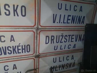 Predám smaltované tabule ulíc