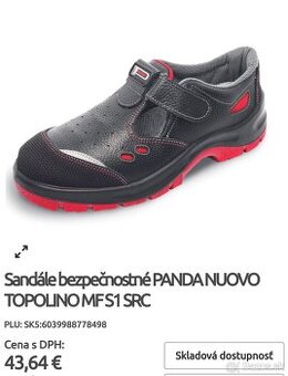 Nové bezpečnostné sandále Panda - 1