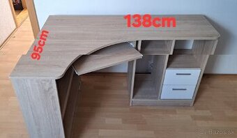Písací stôl rohový