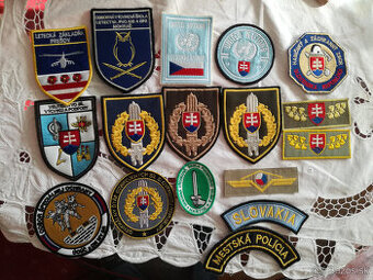 policajne našivky-vojenské a ine