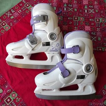 Detské nastaviteľné ľadové korčule Oxelo (30-32)