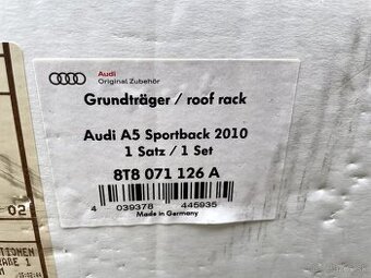 Strešný nosič pre AUDI A5 Sportback 2010