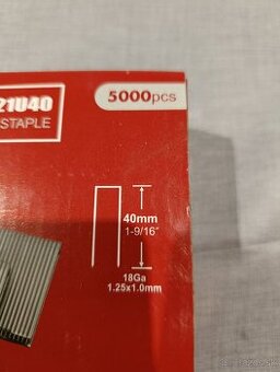 Spony do sponkovačky / klincovačky 40mm