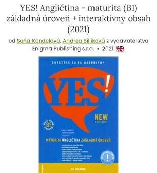 Učebnica Angličtina Yes B1 new edition