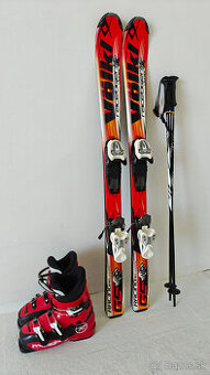 LYŽE VOLKL RACETIGER GS 110CM + LYŽIARKY ROSSIGNOL 36EUR